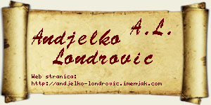 Anđelko Londrović vizit kartica